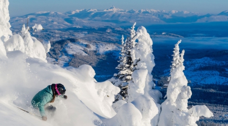 Wintersport in Canada - Sun Peaks geweldig uitzicht